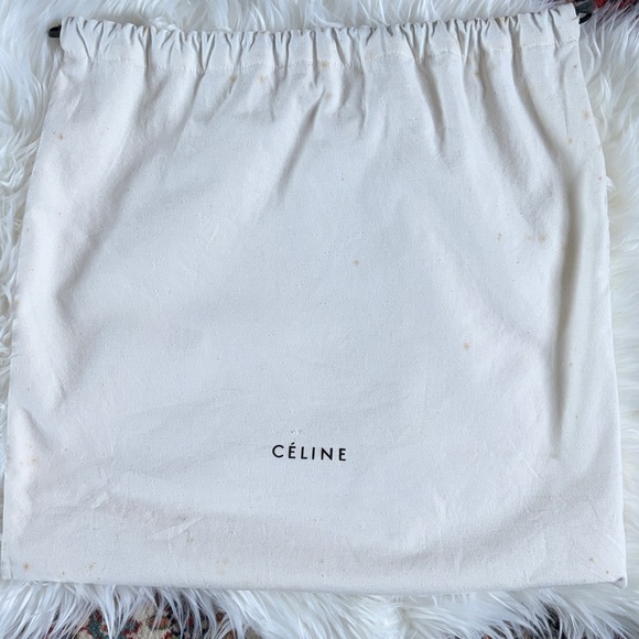 Celine Tricolor Tote Bag in Green, Cream and Black New!